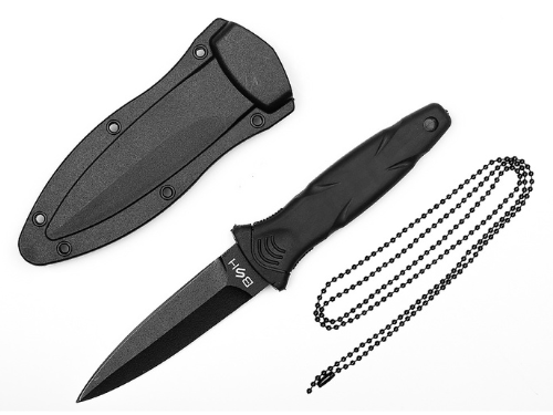 NOŽ ALPHA – TAKTIČNI NECK KNIFE Z ETUIJEM IN VERIŽICO