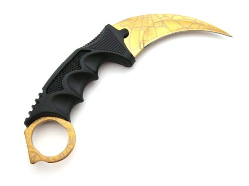 NO-0016_NOŽ KARAMBIT GOLDEN WEB4