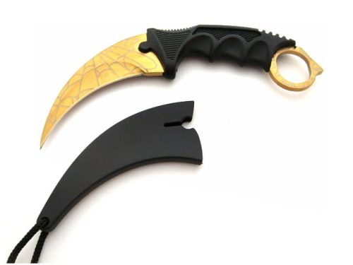 NO-0016_NOŽ KARAMBIT GOLDEN WEB4