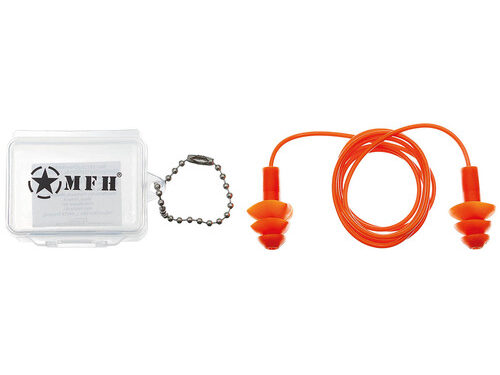 Ušesna zaščitna čepka - oranžna 21 db
