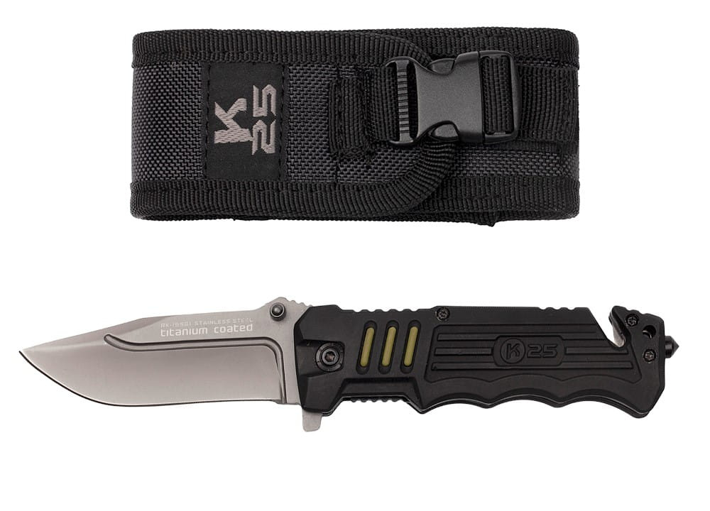 REŠEVALNI NOŽ K25 – ZLOŽLJIV NOŽ Z ASISTOM