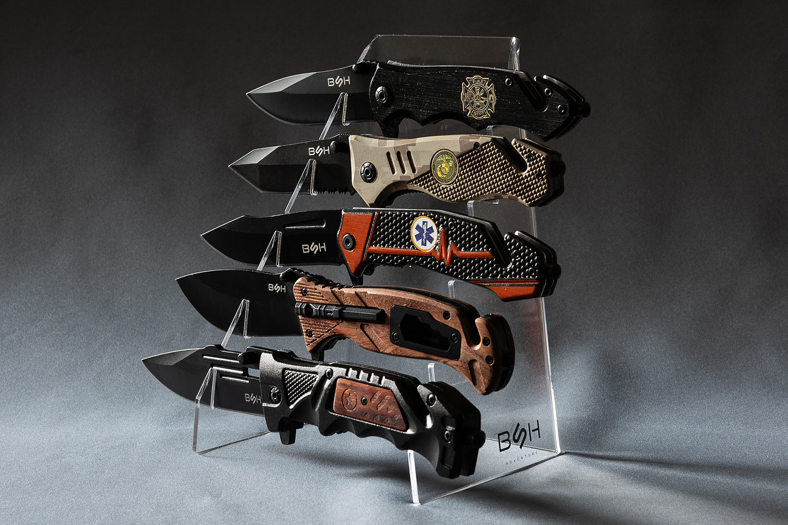 Alternative view of STOJALO ZA NOŽE – S2 (5 NOŽEV, UNIVERZALNO)