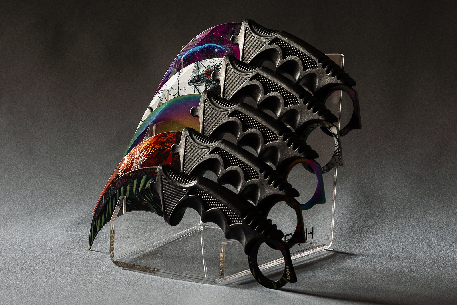 STOJALO ZA NOŽE – S3 (5 NOŽEV, KOMPAKTNO ZA MANJŠE MODELE)