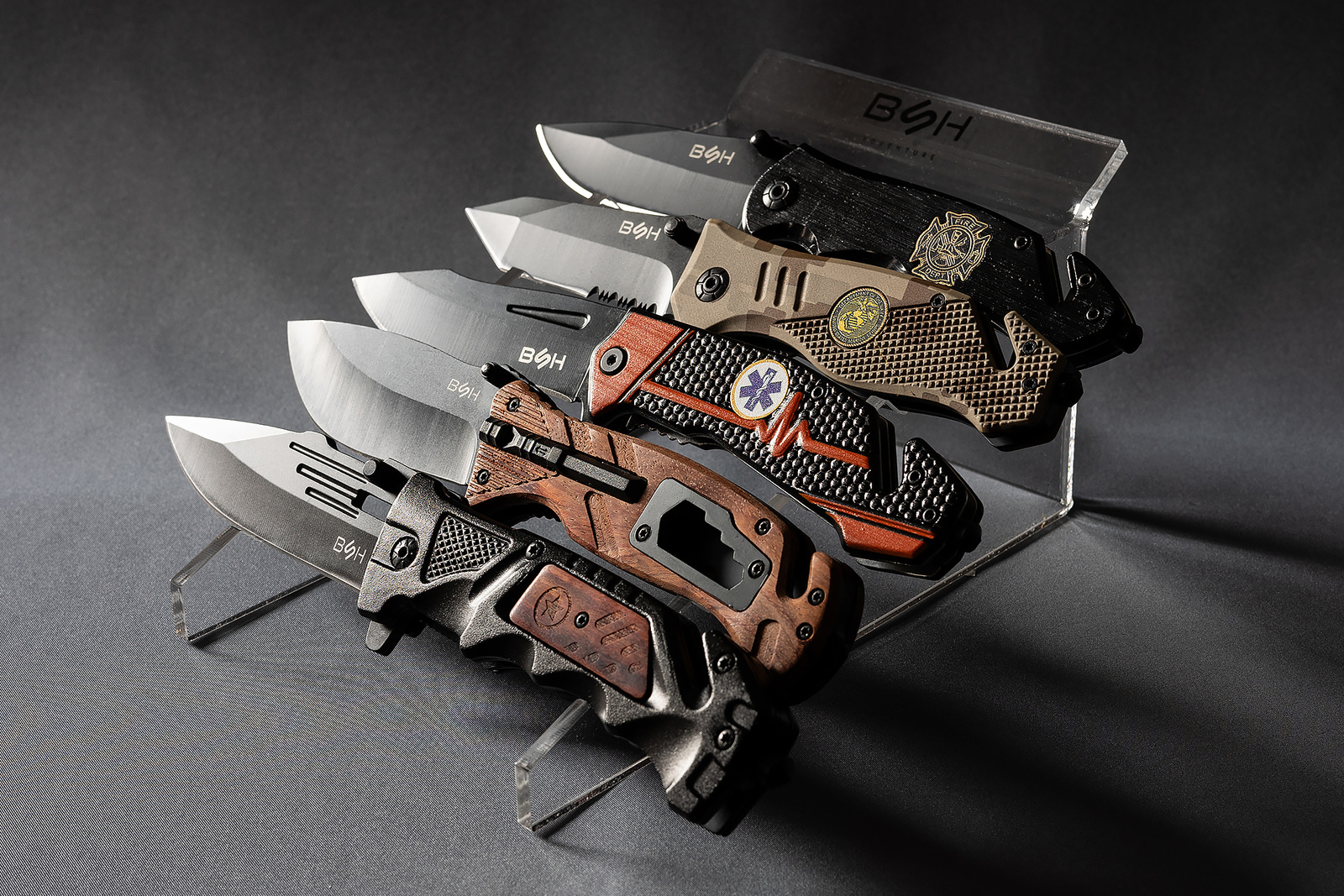 STOJALO ZA NOŽE – S4 (5 NOŽEV, ŠIROKO & NIZKO)