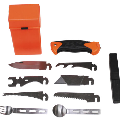 SURVIVAL SET "SPECIAL" – 27-DELNI KOMPLET ZA PREŽIVETJE (ORANŽEN)