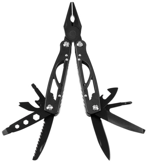 MULTITOOL "SCOUT" – 9-FUNKCIJSKO VEČNAMENSKO ORODJE (ČRN)
