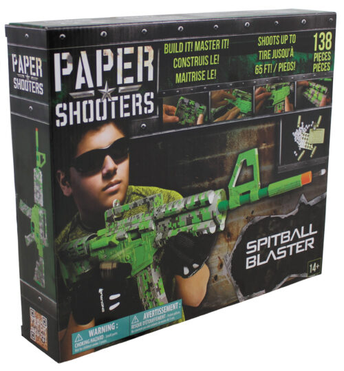 Alternative view of PAPER SHOOTERS "GREEN SPIT" – DIY KOMPLET ZA IZSTRELJEVANJE PAPIRNIH NABOJEV