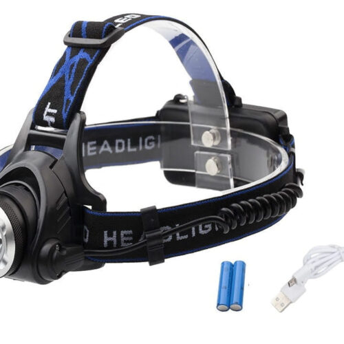 NAGLAVNA SVETILKA X-BALOG BL-6699-T6 – USB + ZOOM + ZADNJA VARNOSTNA LUČ