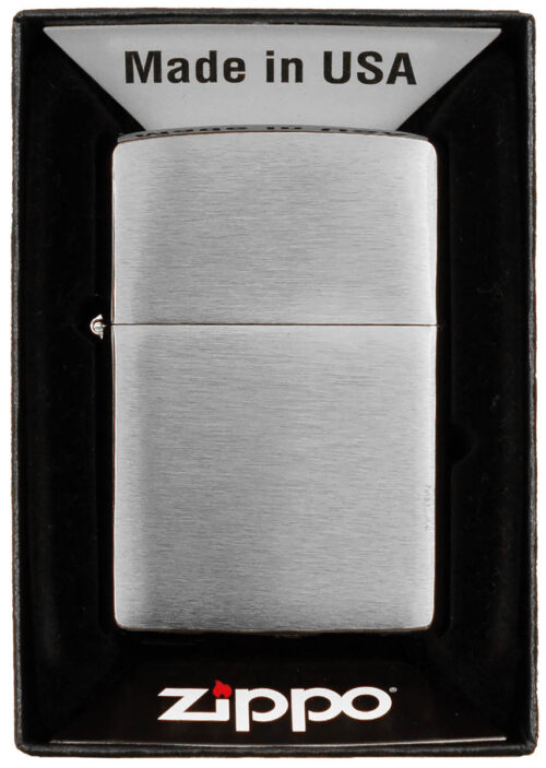 Alternative view of ORIGINAL ZIPPO VŽIGALNIK BRUSHED CHROME – NEPOLNJEN