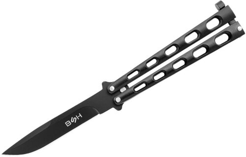 BUTTERFLY NOŽ BLACK EDITION – BALISONG IZ JEKLA 420