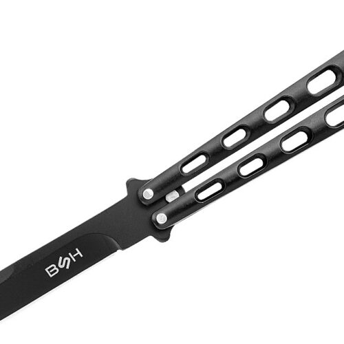 BUTTERFLY NOŽ BLACK EDITION – BALISONG IZ JEKLA 420