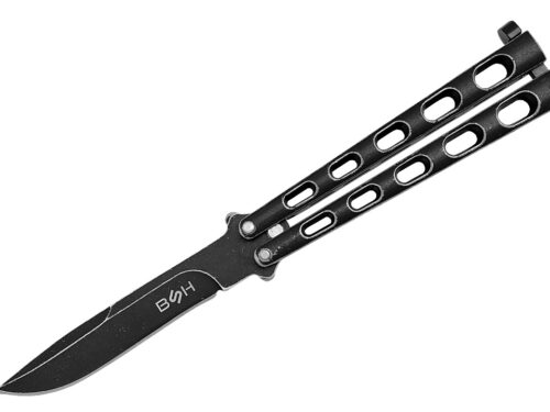 BUTTERFLY NOŽ STONEWASH – BALISONG IZ JEKLA 440