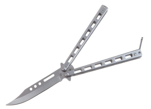 BUTTERFLY NOŽ BOWIE – LAHEK BALISONG IZ JEKLA 420