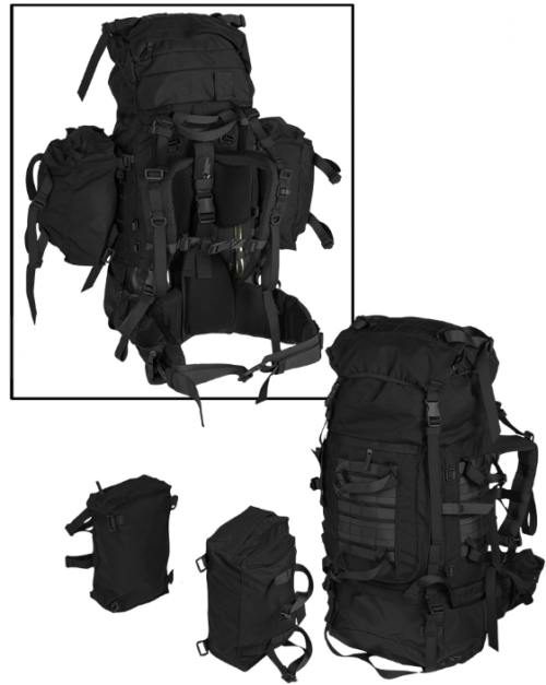 Alternative view of MIL-TEC® TEESAR 100 L – EKSPEDICIJSKI TAKTIČNI NAHRBTNIK, ČRN