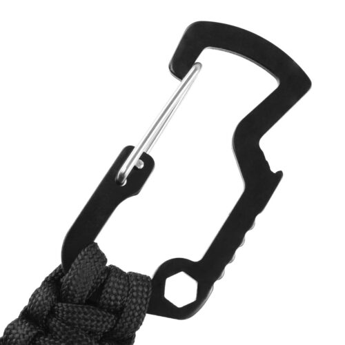 Alternative view of TAKTIČNI OBESEK ZA KLJUČE S PARACORD VRVJO IN KARABINOM – 5 V 1