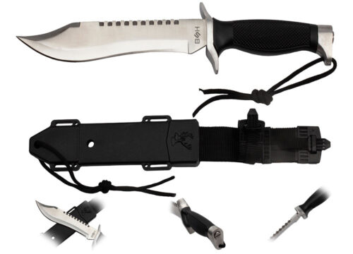 TAKTIČNI NOŽ BSH ADVENTURE N-318 RAMBO – BOWIE RECURVE S TORBICO