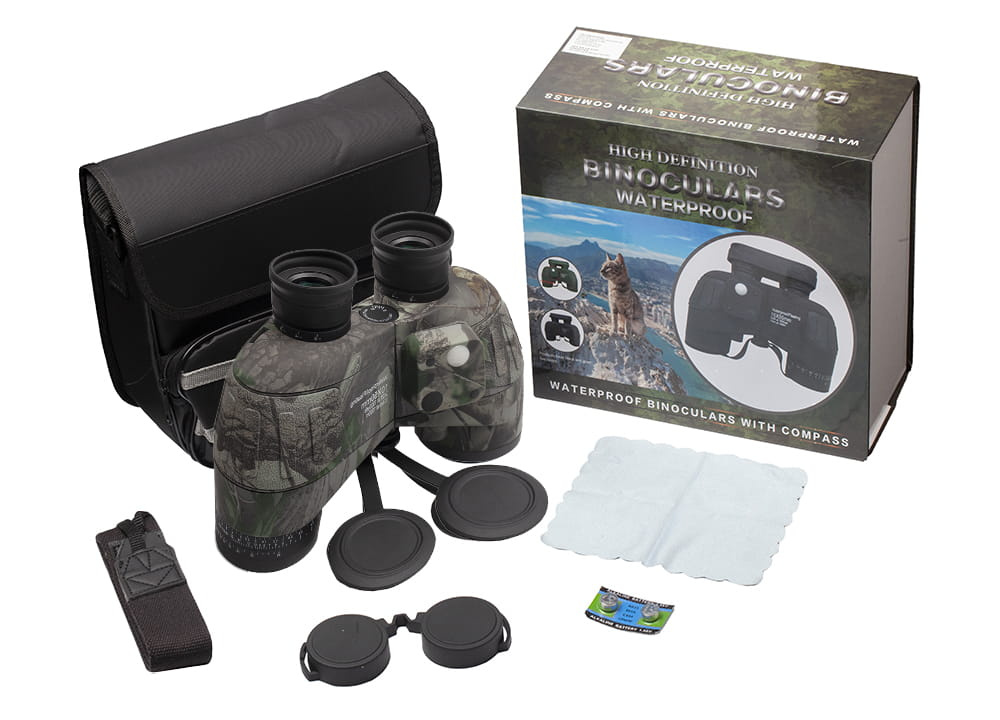 DALJNOGLED COMET PRO COMPASS 10×50 CAMO – ELEKTRONSKI KOMPAS, DALJINOMERSKA SKALA, BAK-4 IN IPX7 - slika 8