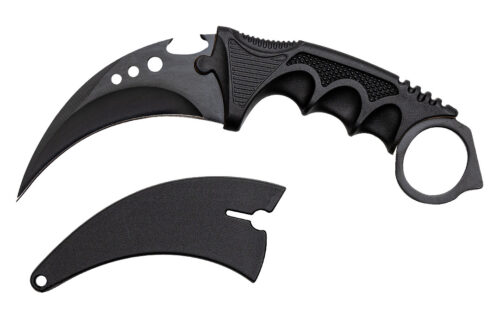 KARAMBIT CS:GO BLACK SHADOW – ČRN TAKTIČNI NOŽ Z ETUIJEM