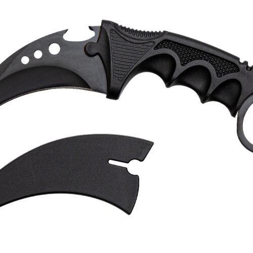 KARAMBIT CS:GO BLACK SHADOW – ČRN TAKTIČNI NOŽ Z ETUIJEM