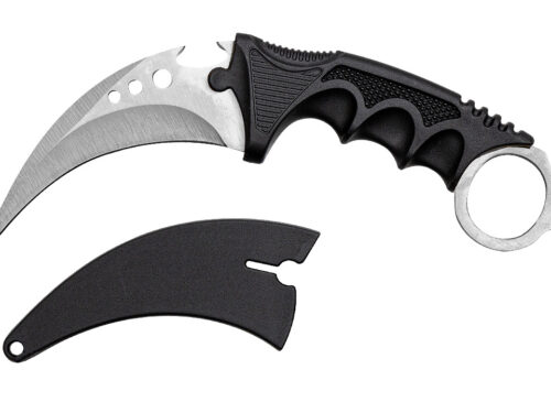 KARAMBIT CS:GO SILVER CLAW – TAKTIČNI NOŽ S SREBRNIM REZILOM IN ETUIJEM