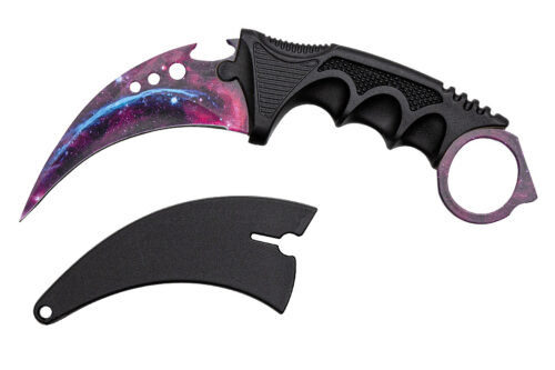 KARAMBIT CS:GO GALAXY – TAKTIČNI NOŽ Z VESOLJSKIM DIZAJNOM IN ETUIJEM
