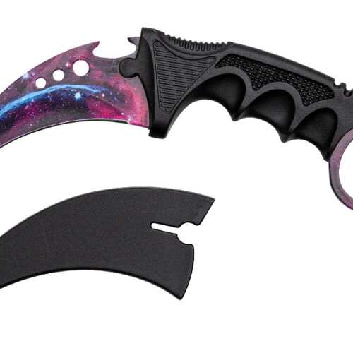 KARAMBIT CS:GO GALAXY – TAKTIČNI NOŽ Z VESOLJSKIM DIZAJNOM IN ETUIJEM