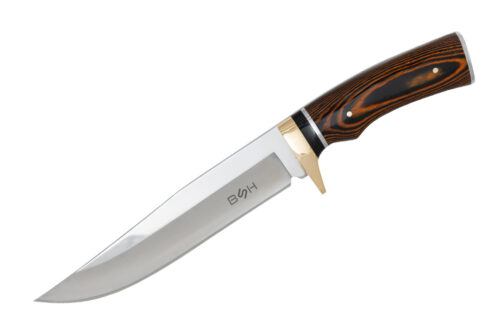 LOVSKI NOŽ BSH ADVENTURE GOLDEN OAK – FULL TANG, 30,2 CM, 440 JEKLO IN LESEN ROČAJ