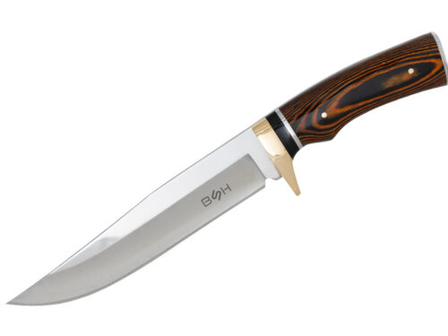 LOVSKI NOŽ BSH ADVENTURE GOLDEN OAK – FULL TANG, 30,2 CM, 440 JEKLO IN LESEN ROČAJ