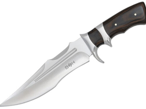 LOVSKI NOŽ BSH ADVENTURE CLASSIC EDGE – 31 CM, 440 JEKLO IN LESEN ROČAJ