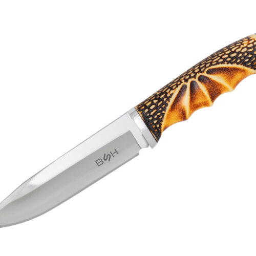 LOVSKI NOŽ BSH ADVENTURE BLAZE – 27,7 CM, 440 JEKLO IN ORANŽNO-ČRN ROČAJ