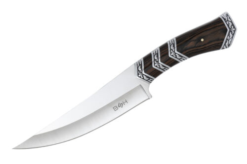 LOVSKI NOŽ BSH ADVENTURE ROYAL HUNTER – 31 CM, 440 JEKLO IN DEKORATIVNI LESEN ROČAJ