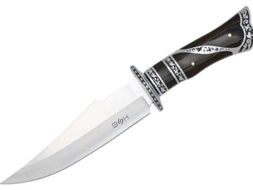 LOVSKI NOŽ BSH ADVENTURE HERITAGE – 32 CM, 440 JEKLO IN DEKORATIVNI LESEN ROČAJ