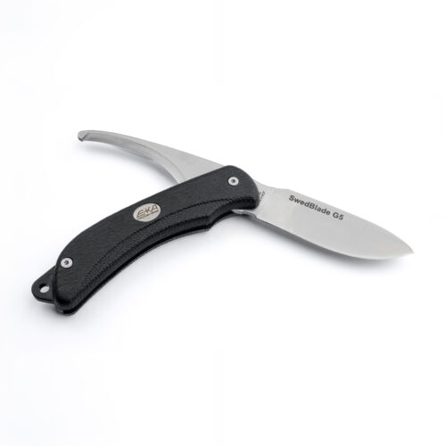 LOVSKI NOŽ EKA SWEDBLADE G5 BLACK – 2 ZAMENLJIVI REZILI, 12C27 IN KYDEX ETUI