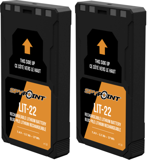 POLNILNA LITIJEVA BATERIJA SPYPOINT LIT-22 TWIN PACK – 2× 5700 mAh ZA KAMERE FLEX
