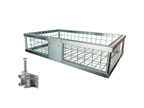 GALVANIZIRAN ZADNJI NOSILEC EUROHUNT 890 × 585 × 200 MM – ZA VLEČNO KLJUKO
