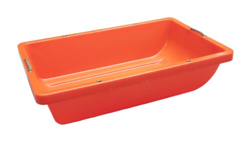 TRANSPORTNA KAD EUROHUNT FOREST-TUB ORANŽNA – 90,5 × 59 CM, Z DRSNIKI