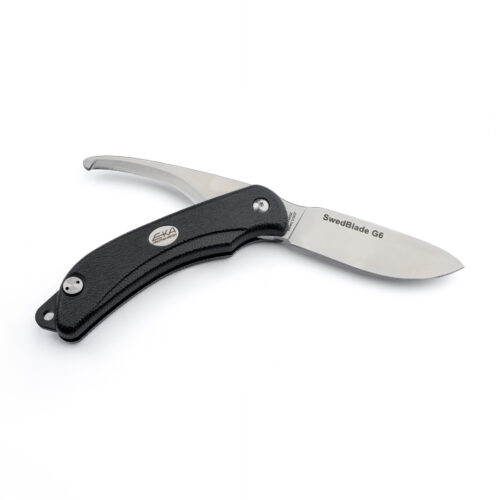 LOVSKI NOŽ EKA SWEDBLADE G6 BLACK – DVOJNO VRTLJIVO REZILO, ALLEIMA 12C27, KYDEX