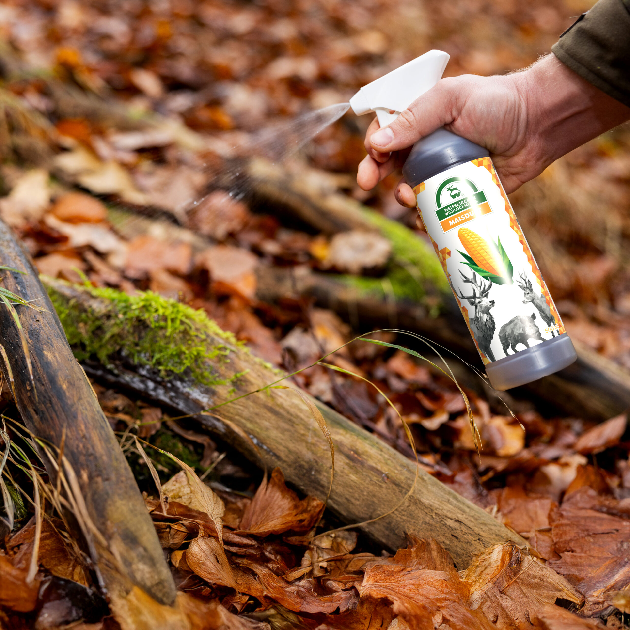 SPREJ Z VONJEM KORUZE EUROHUNT 500 ML – ZA JELENJAD, SRNJAD IN DIVJE PRAŠIČE - slika 4