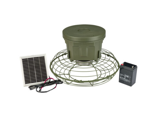 AVTOMATSKA KRMILNA NAPRAVA EUROHUNT EVOLUTION 2.0 12 V S SOLARNIM PANELOM IN BATERIJO