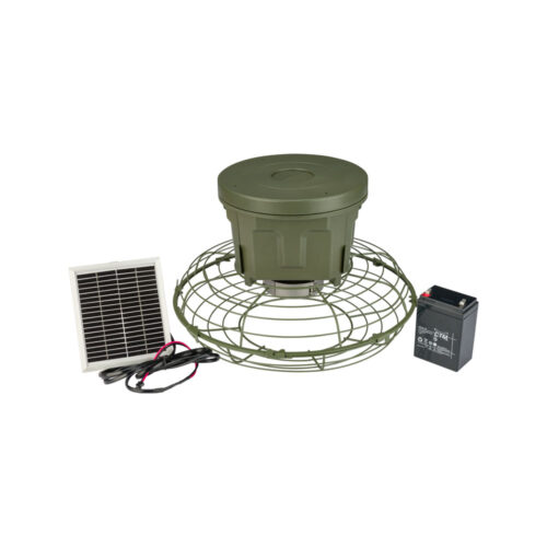 AVTOMATSKA KRMILNA NAPRAVA EUROHUNT EVOLUTION 2.0 12 V S SOLARNIM PANELOM IN BATERIJO